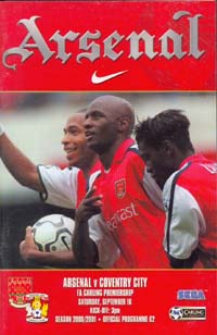 Arsenal FC v Coventry City FC